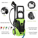 Binxin 2030 PSI Electric Pressure Washer 1.76GPM w/Power Hose Nozzle Gun and 5 Quick-Connect Spray Tips