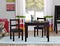 Ameriwood Home Hazel Kid's Table and Chairs Set, Espresso