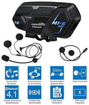 Motorcycle Bluetooth Intercom, Fodsports M1S Pro 2000m 8 Riders Group Motorbike Helmet Communication System Headset Universal Wireless Interphone (Waterproof/Handsfree/Stereo Music/GPS/2 Mic)