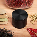 2.5 Inch Spice Herb Grinder, Siasky 4 Piece Manual Grinders with Pollen Catcher, Premium Anodized Aluminum Herb Grinder with Diamond Shaped Teeth, Elegant Black