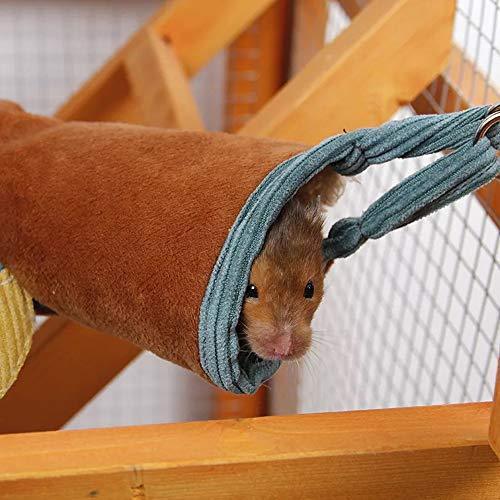 JanYoo Hamster Hammock Cage Accessories Hanging Fleece Bed Swing Bag for Sugar Glider Guinea Pig