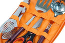 Wealers Camp Kitchen Utensil Organizer Travel Set Portable BBQ Camping Cookware Utensils Travel Kit Water Resistant Case|Cutting Board|Rice Paddle|Tongs|Scissors|Knife and Bottle Opener