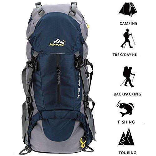 Esup Hiking Backpack, 50L Mountaineering Backpack with 45L+5L Rain Cover