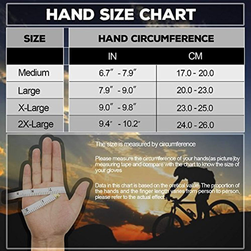 ZOOKKI Cycling Gloves Mountain Bike Gloves Road Racing Bicycle Gloves Light Silicone Gel Pad Riding Gloves Touch Recognition Full Finger Gloves Men/Women Work Gloves