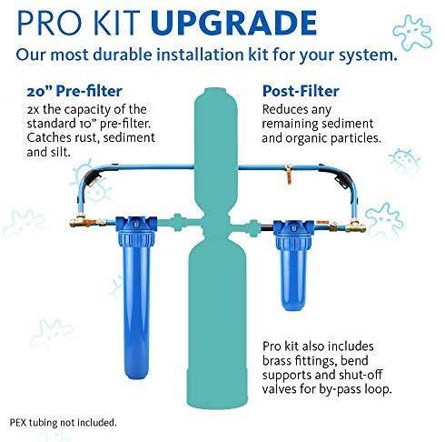 Aquasana Whole House Water Filter System - Filters Sediment & 97% Of Chlorine - Carbon & KDF Home Water Filtration - EQ-1000