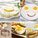 Silicone Egg Rings NonStick 4 Pack-Perfect Round Fried Egg Mold Cooking Rings Pancakes Molds