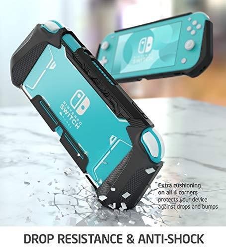 Mumba Grip Case for Nintendo Switch Lite, [Blade Series] TPU Protective Portable Cover Accessories Compatible with Switch Lite Console 2019 Release (Peacock)