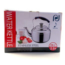 Tea Kettle Stovetop Whistling Teakettle Teapot, Stainless Steel, Thin Base, Mirror Finish, 2 liters