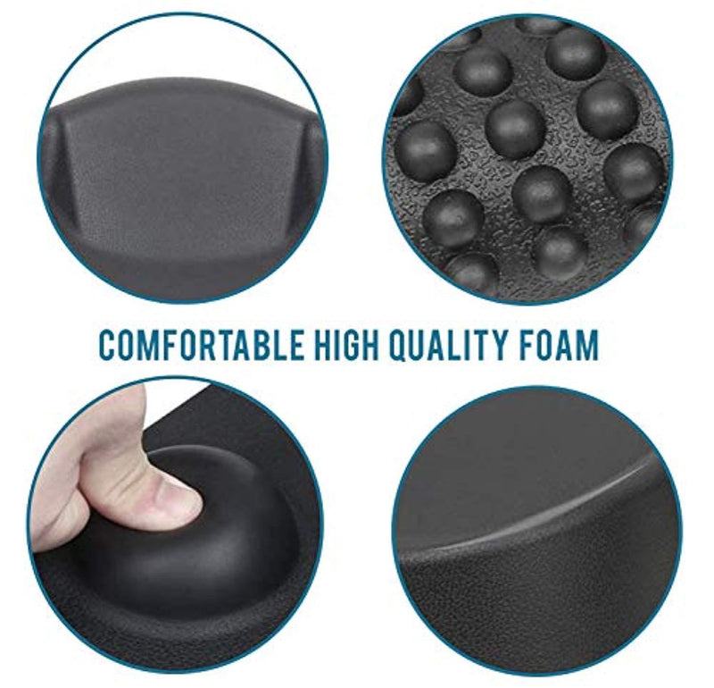 Anti Fatigue Mat Standing Desk Kitchen Floor Mats Comfort Foam Cushion For Home Office Non Skid Slip Rubber Black Ergonomic Stand Foot Massage Pad