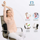 Everlasting Comfort Back Cushion - Lumbar Support Pillow for Office, Car and Chair