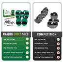 Premium Lawn Aerator Shoes - Heavy Duty 2” Spiked Sandals for Aerating Your Lawn or Yard - Revive Your Lawn Roots with Lawn Aerator Shoes - Comes with a Weed Pulling Tool