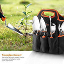 Garden Tool Set, 3 Piece Stainless Steel Heavy Duty Gardening kit with Soft Rubberized Non-Slip Handle - Bypass Pruning Shears, Transplant Trowel and Soil Scoop - Garden Gifts for Men & Women GGT3A