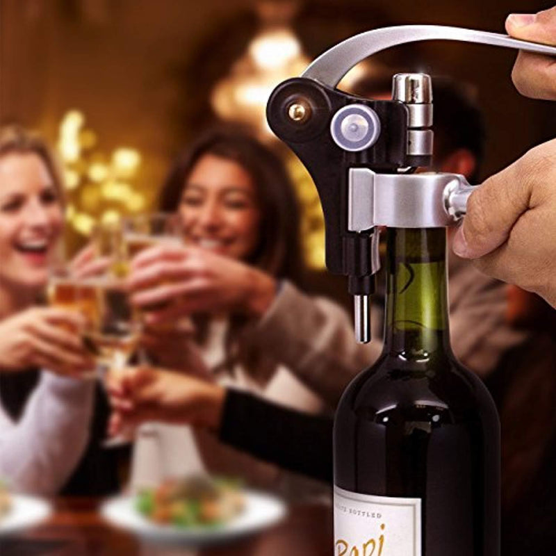 Premium Wine Gift Set - Unique Bottle Opener Corkscrew All-in-one Accessories Set for Wine Lovers. Perfect for Hostess, Housewarming, Wedding and Anniversary Gifts by Kitchy