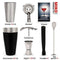 Miko Professional Bartender Kit - Cocktail Shaker Bar Set - Includes Bar Tools & Bartender Accessories: Boston Cocktail Shaker, Muddler, Strainer, Jigger, Bar Spoon, Corkscrew (Regular-Used)