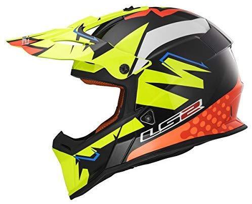 LS2 Helmets Motorcycle & Powersports Helmet's Off-Road Fast Mini V2 (Strong Red Blue, Medium)