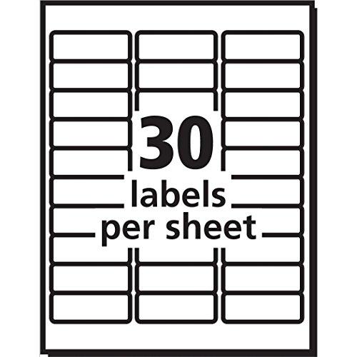 Avery 5160 Easy Peel Address Labels, White, 1 x 2-5/8 Inch, 3,000 Count (Pack of 1) Pack of 2