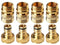 GORILLA EASY CONNECT Garden Hose Quick Connect Fittings. ¾ Inch GHT Solid Brass. 4 Sets of Male & Female Connectors.