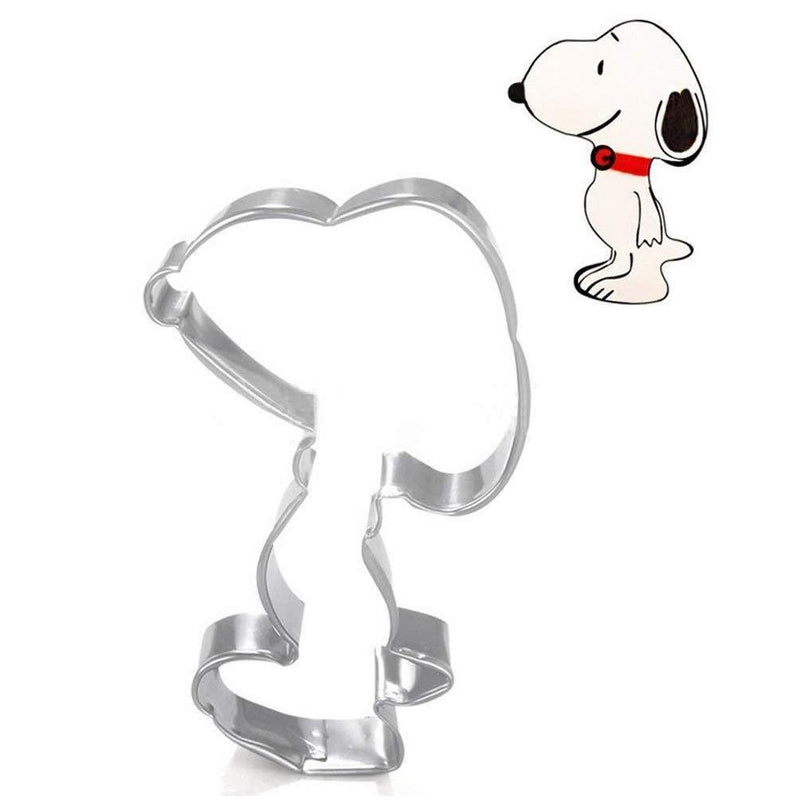 WOTOY 3 Pcs Snoopy Shape Cookie Cutter - Stainless Steel