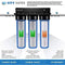 iSpring WGB32B 3-Stage Whole House Water Filtration System w/ 20” x 4.5” Big Blue Fine Sediment and Carbon Block Filters