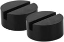 YZ-Room 4 Pack Universal Jack Pad Slotted Rubber Jack Pad Medium Size - Frame Rail Protector Puck/Pad Keeps Pinch Weld, Paint and Metal Safe (4Pack)