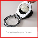 NPYPQ Egg Slicers, 3 in 1 Eggs Cutter Splitter and Chopper Heavy Duty 304 Stainless Steel Wire for Boiled Eggs - Dishwasher Safe