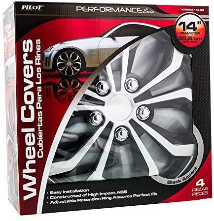 Pilot Automotive WH555-16GM-B Universal Fit Spyder Wheel Cover [Set of 4]