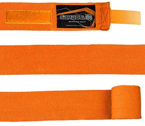 Sanabul Elastic Professional 180 inch Handwraps for Boxing Kickboxing Muay Thai MMA