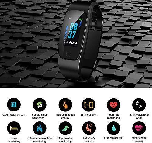 Updated 2019 Version High-End Fitness Tracker HR, Activity Trackers Health Exercise Watch with Heart Rate and Sleep Monitor, Smart Band Calorie Counter, Step Counter, Pedometer Walking for Men & Women