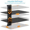 PERLESMITH Floating AV Shelf Double Wall Mount Shelf - Holds up to 16.5lbs - DVD DVR Component Shelf with Strengthened Tempered Glass - Perfect for PS4, Xbox, TV Box and Cable Box