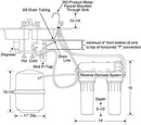 GE Reverse Osmosis Under Sink 3 Stage Water Filtration System GXRM10RBL Filters Lead, Fluoride, Chlorine, Cysts, Arsenic, Cadmium 6 (NSF/ANSI 58)