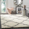 Safavieh Dallas Shag Collection SGD257A Dark Grey and Ivory Area Rug (8'6" x 12')