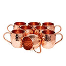 Kitchen Science Moscow Mule Copper Mugs - 16 Ounce, Set of 8