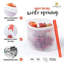 Homelux Theory Reusable Silicone Food Storage Bags | Sandwich, Sous Vide, Liquid, Snack, Lunch, Fruit, Freezer Airtight Seal | BEST for preserving and cooking | UPGRADED SIZE - 2 Large & 2 small