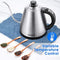 Electric Kettle Temperature Control Gooseneck Kettle Electric with LED Display, Pour Over Coffee Kettle Stainless Steel Water Boiler by KIKET, 1000W