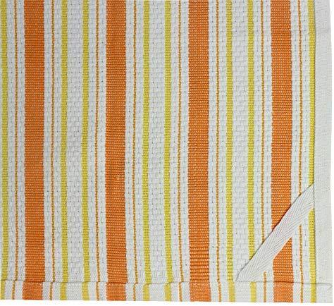 COTTON CRAFT - 12 Pack - Twill Stripe Kitchen Towel - Multi- 100% Cotton - Oversized 16x28 - Modern Clean Striped Pattern