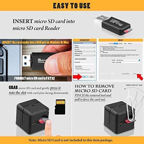 Ehomful 1080P HD Mini Spy Camera,Wireless Hidden Cop Nanny Cam As Seen On TV with 32GB MicroSD Card Class 10