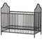 Little Seeds Rowan Valley Lanley Metal Crib and Changing Table Set, Black