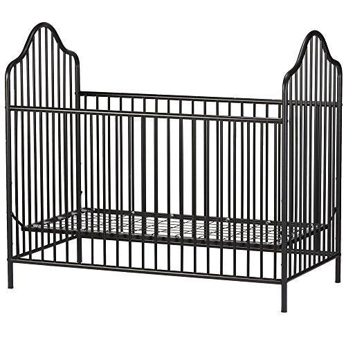 Little Seeds Rowan Valley Lanley Metal Crib and Changing Table Set, Black