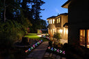 AWJ Products [4 Pack] Solar Lights Outdoor - Solar Garden Lights with 16 Lily Flowers | Color Changing LED Solar Stake Lights for Garden, Patio, Path, Backyard