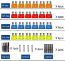 BlueFire 12 Way 30A 32V Blade Fuse Box Board with 24PCS Fuse + LED Warning Light for Car/Marine Boats/Automotive/Trike