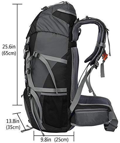 Hiking Backpack 50L Travel Camping Backpack with Rain Cover