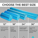 High Density Muscle Foam Rollers by Day 1 Fitness – 4 SIZE OPTIONS and 7 COLORS TO CHOOSE FROM - Sports Massage Rollers for Stretching, Physical Therapy, Deep Tissue and Myofascial Release -Exercise