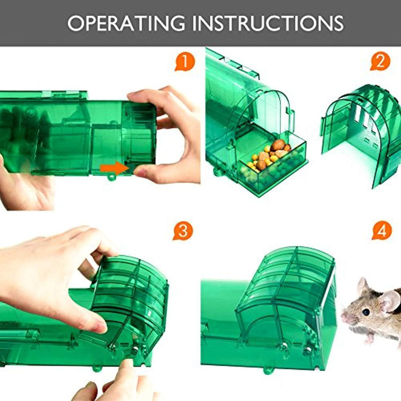 VENSMILE Humane Smart Mouse Trap - Catches Mice Alive,Bigger Version To Catch Mice and Rats (2)