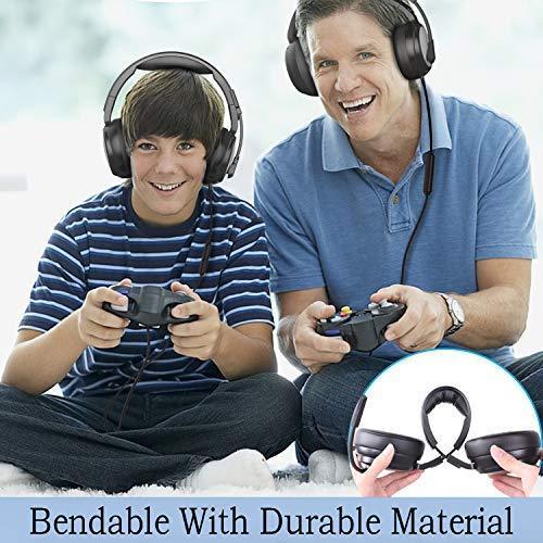 Gaming Headset for PS4, Xbox One, PC, Professional 50mm Driver, 3.5mm Surround Stereo Game Headphones with Noise Cancelling Mic & Volume Control