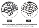 TQVAI Kitchen Dish Drying Rack with Full-Mesh Silverware Basket Holder, White