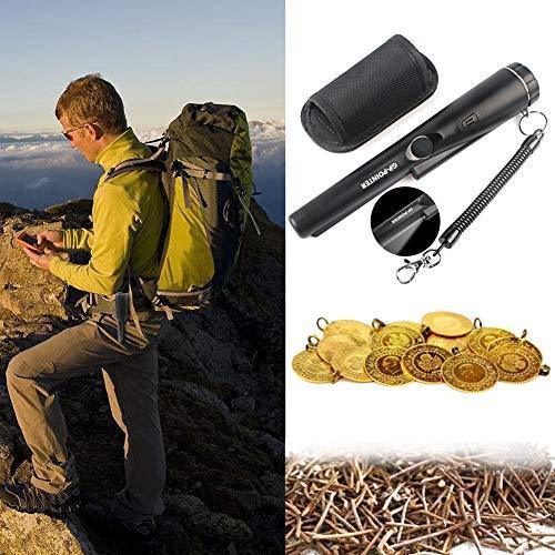 Soddyenergy Portable Pinpointer Probe Metal Detector with LED Indicato, Orange