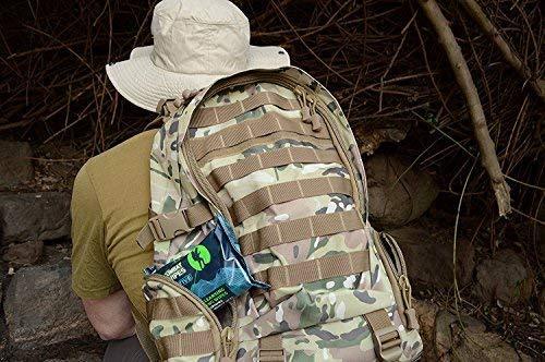 Combat Wipes ACTIVE Outdoor Wet Wipes | Extra Thick, Ultralight, Biodegradable, Body & Hand Cleansing/Refreshing Cloths for Camping, Travel, Gym & Backpacking w/ Natural Aloe & Vitamin E (25 Wipes)