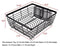 TQVAI Kitchen Dish Drying Rack with Full-Mesh Silverware Basket Holder, White