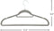 Relentless Group 50-Pack Non-Slip Sturdy Velvet Hangers with Accessory Bar. Ultra-Thin and Space Saving (Grey)