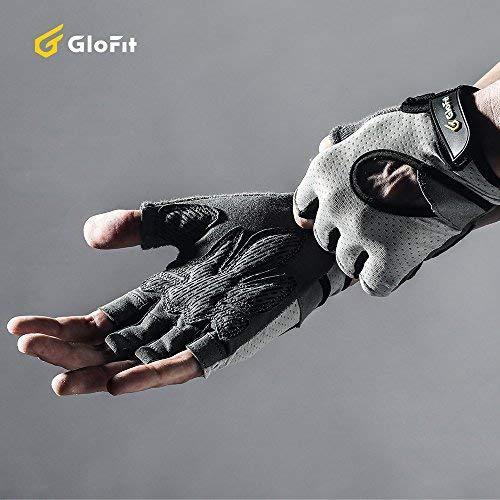 Glofit FREEDOM Workout Gloves, Knuckle Weight Lifting Shorty Fingerless Gloves with Curved Open Back, for Powerlifting, Gym, CrossFit, Women and Men